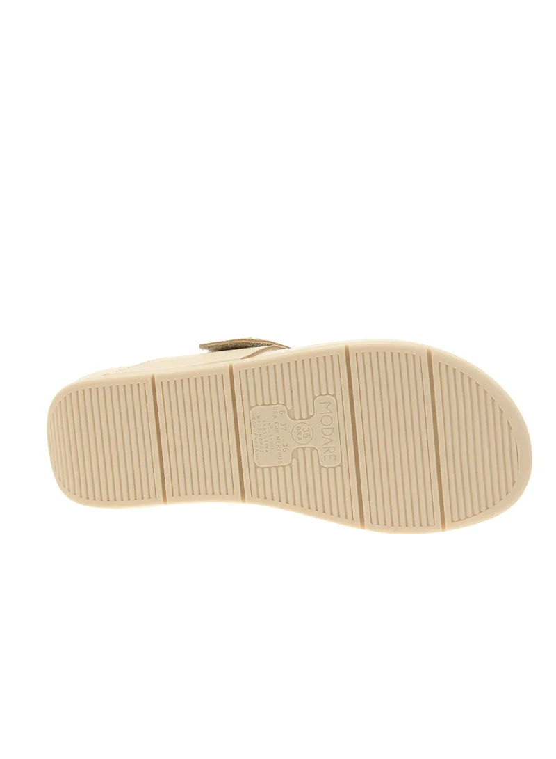 Modare Cream Modare Women’s Flat Summer Footwear – Lightweight Slip-On Comfort with Stylish Casual Design for Women | Best Price UAE